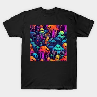 Neon mushrooms T-Shirt